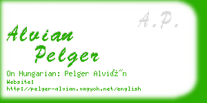 alvian pelger business card